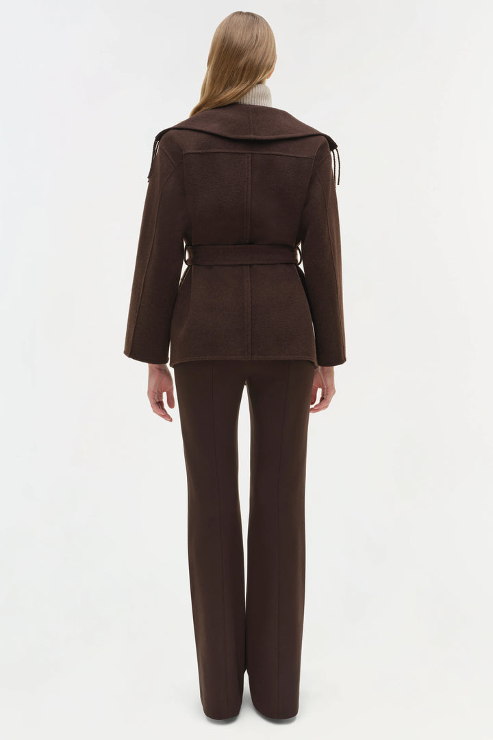 Rowen Fringe Jacket - Chocolate