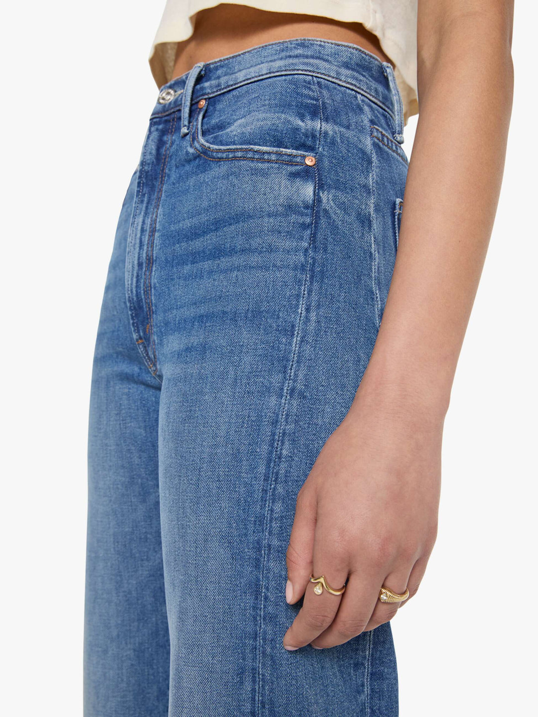 Half  Pipe Flood Cuff Fray Jean - Get Two Birds Stoned