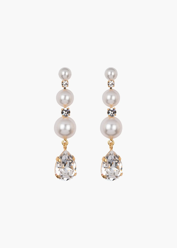 CORISANDE EARRINGS - Crystal Pearl Gold