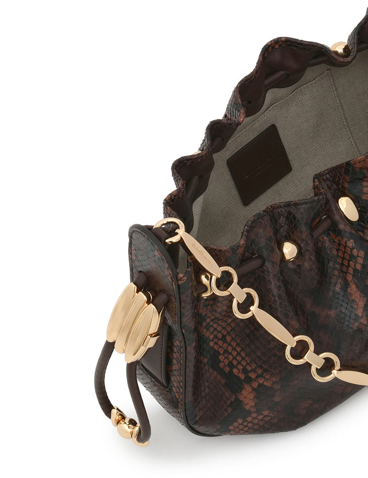 Halcyon Clutch - Brown Multi Snake