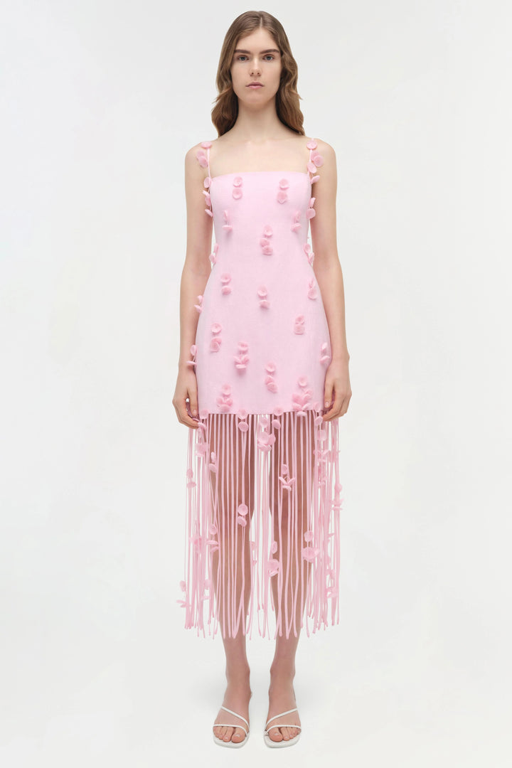 Juliana Midi Dress- Pink Multi