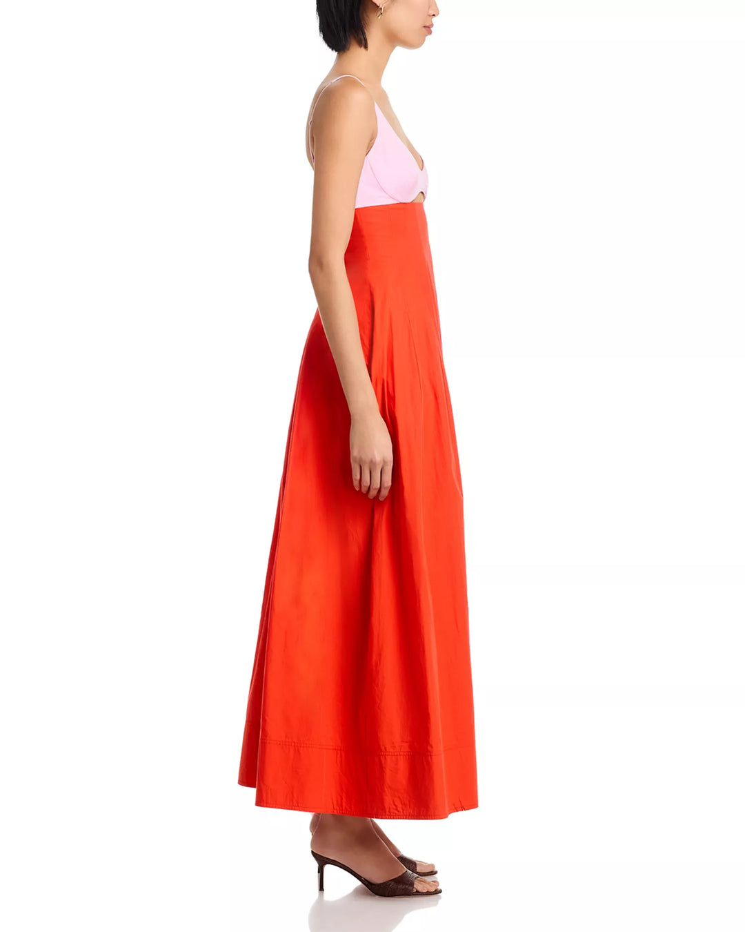 Maddy Cotton Midi Dress - Pink Multi