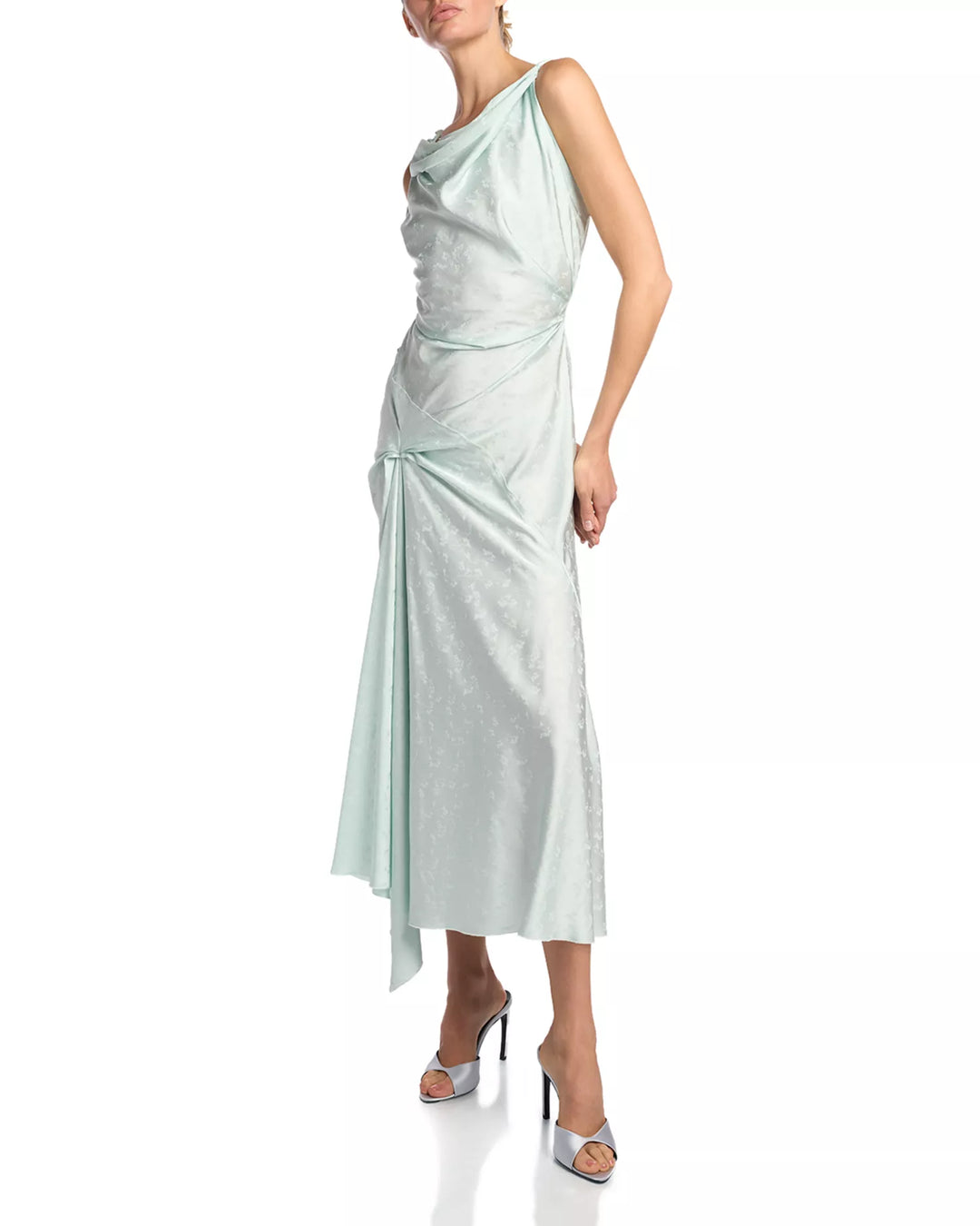 Posy Midi Dress - Light Blue