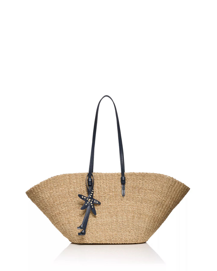 East West Large Straw Beach Tote