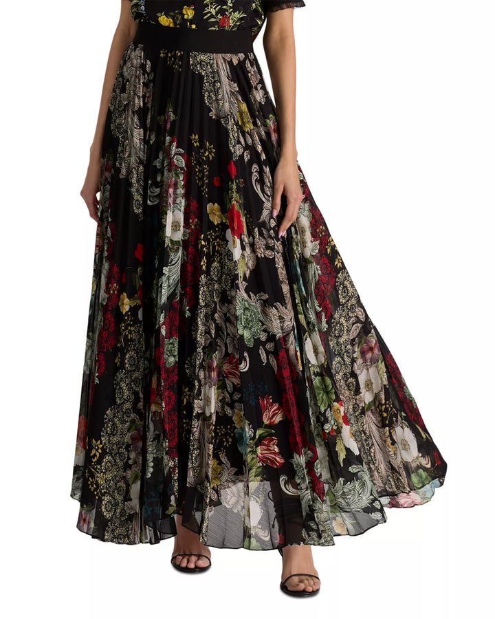 Katz Pleated Maxi Skirt - Black