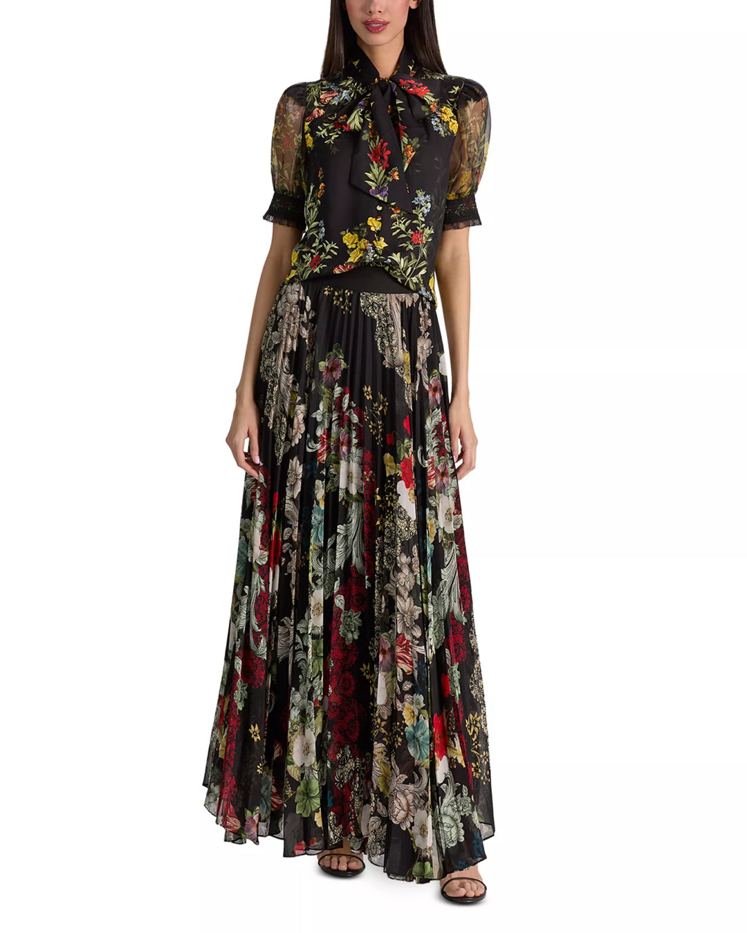 Katz Pleated Maxi Skirt - Black