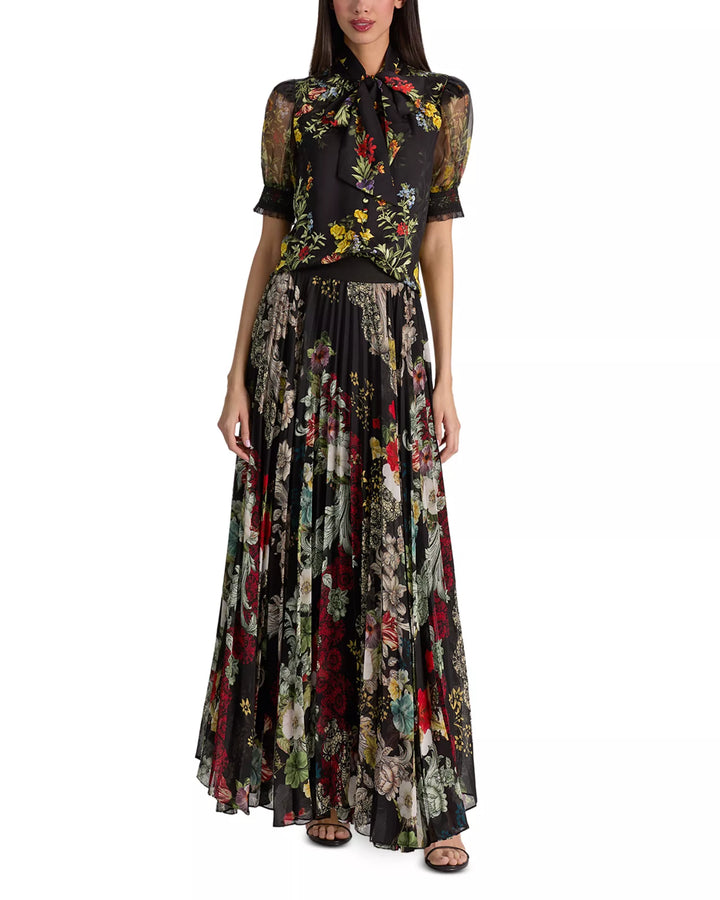 Katz Pleated Maxi Skirt - Black