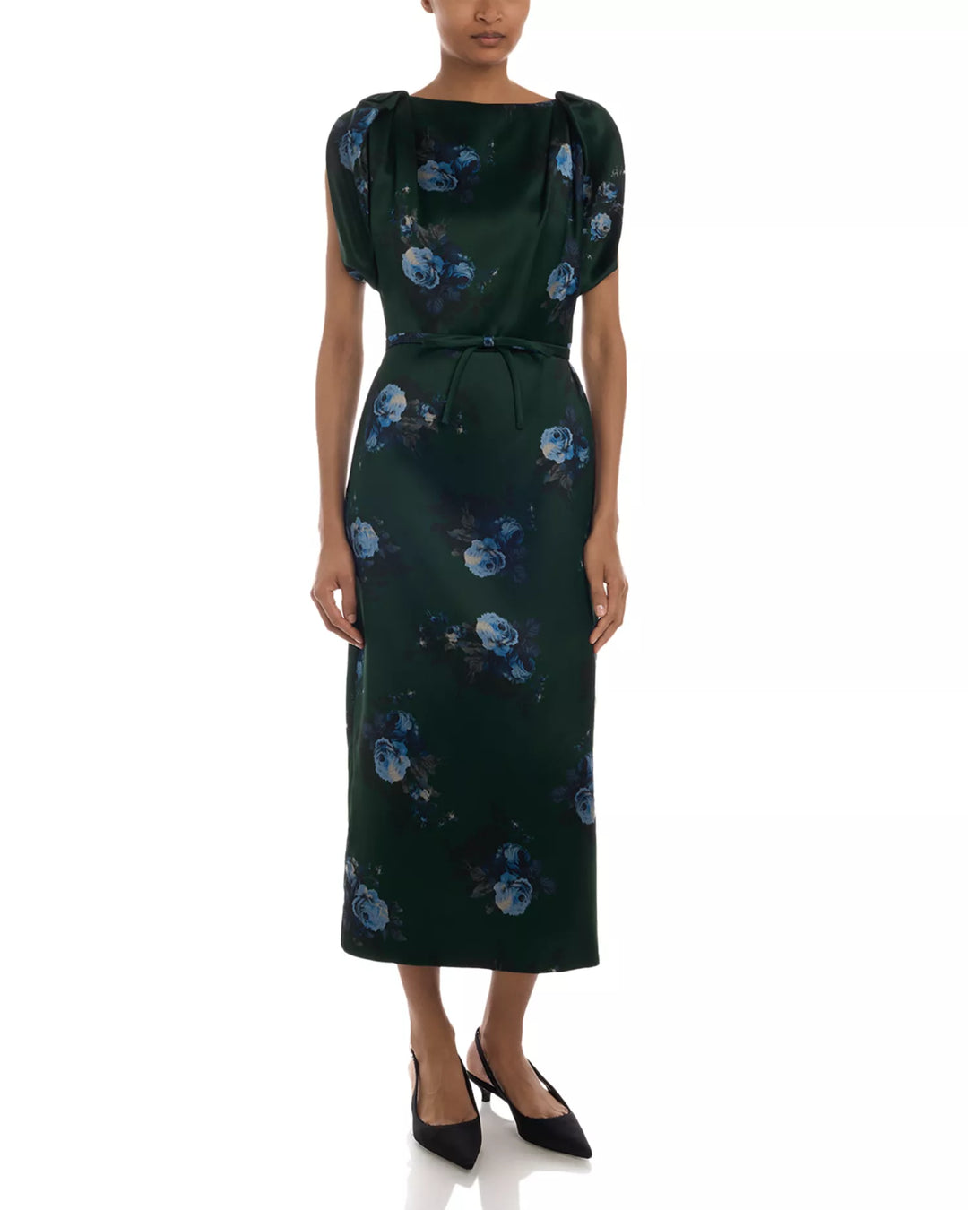 Duchess Midi Pencil Dress - Dark Green