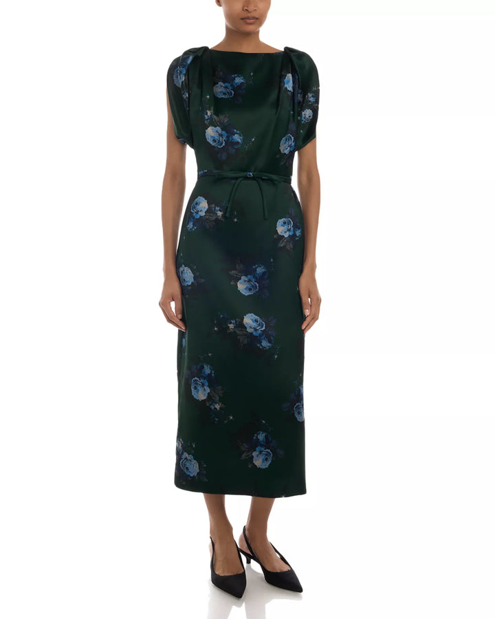 Duchess Midi Pencil Dress - Dark Green