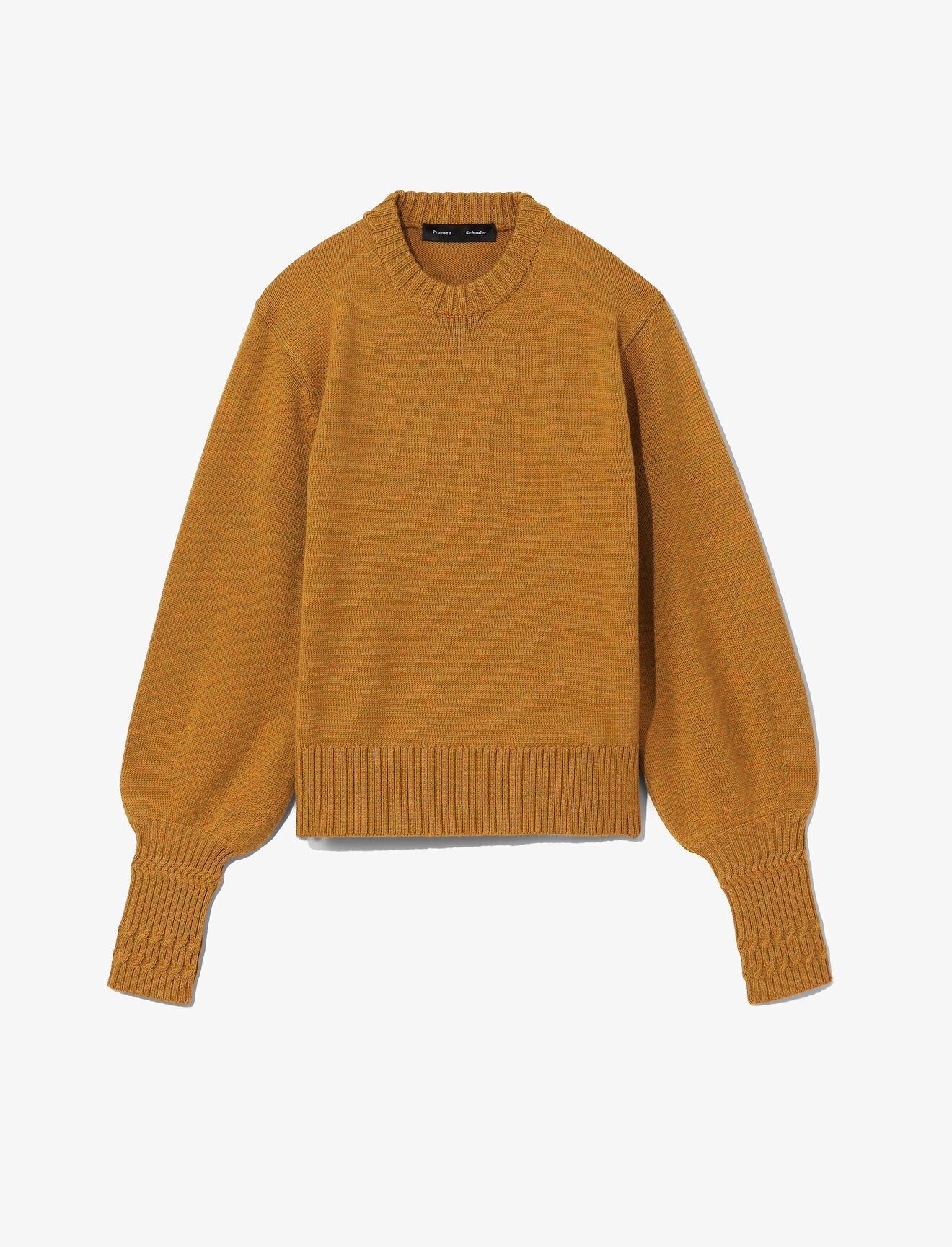 Merino Balloon Sleeve Sweater - Gold