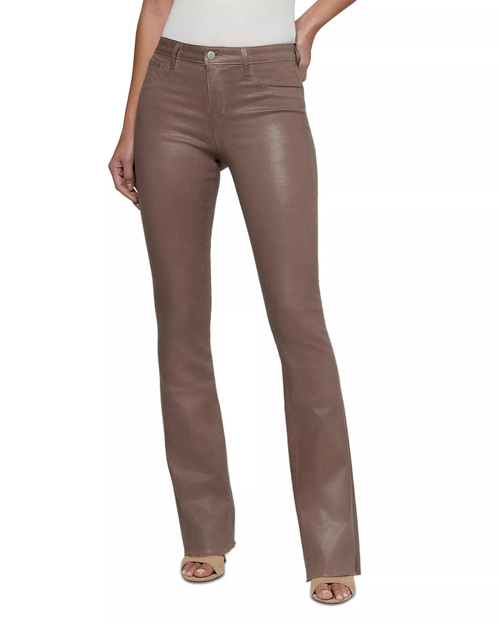 Ruth Coated Straight Leg Jean - Mocha