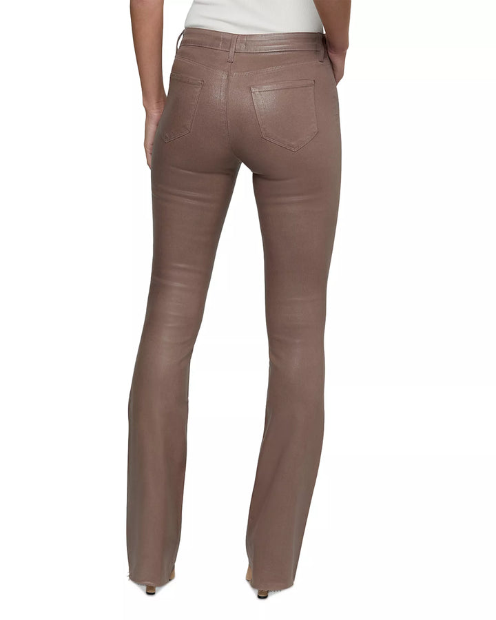 Ruth Coated Straight Leg Jean - Mocha