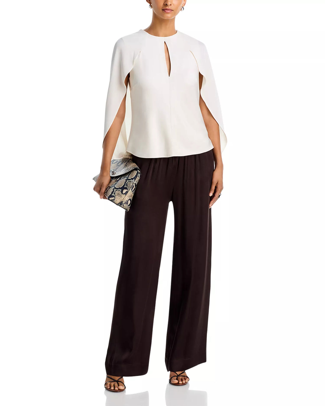 Lauren Cape Top - Ivory