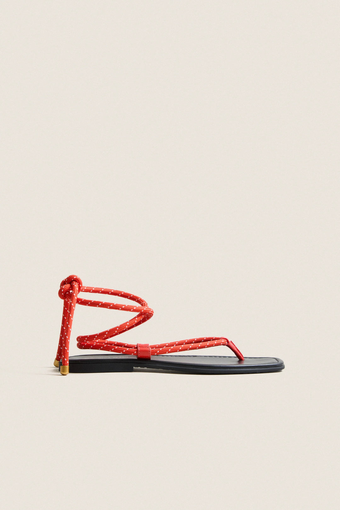 Carmina Cord Sandals - Red