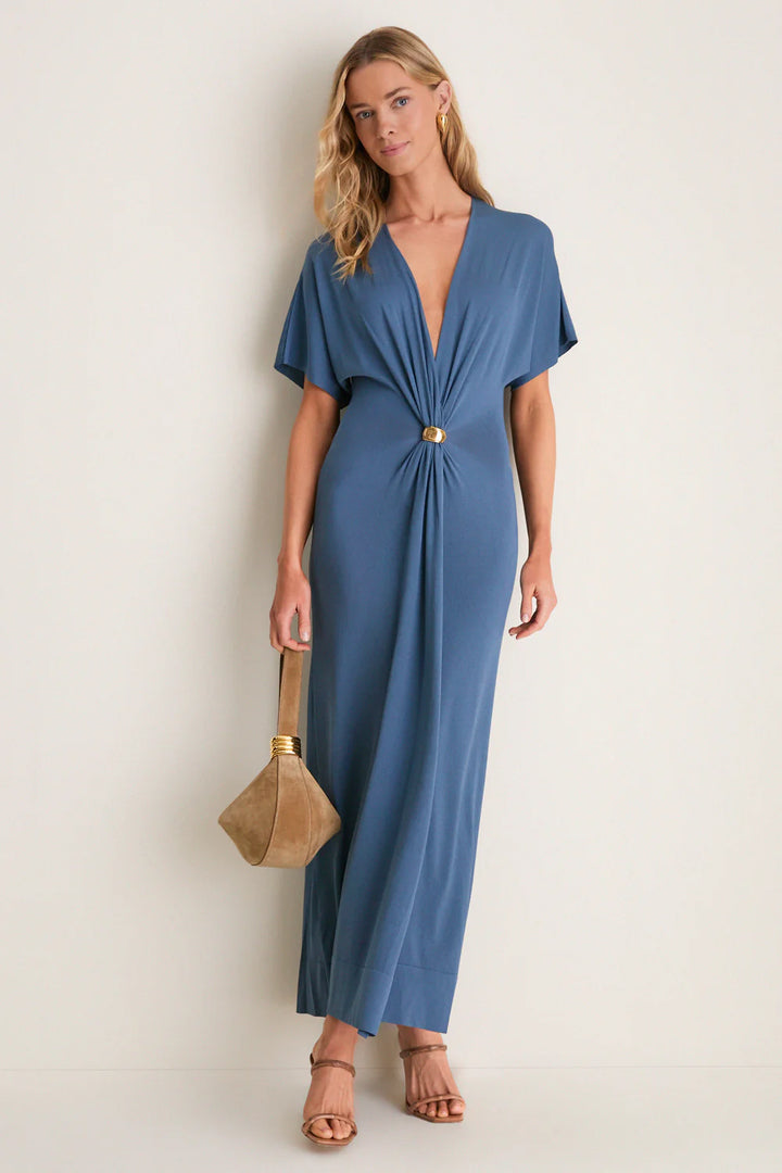 Rena Dress - Medium Blue