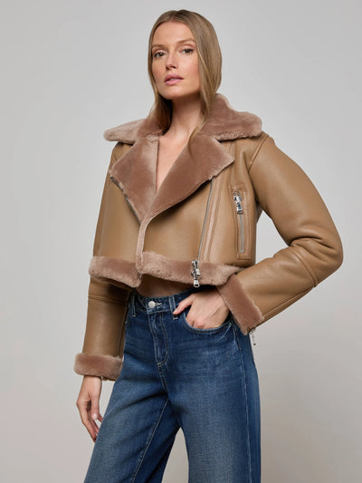 Pike Shearling Leather Jacket - More Colors Available