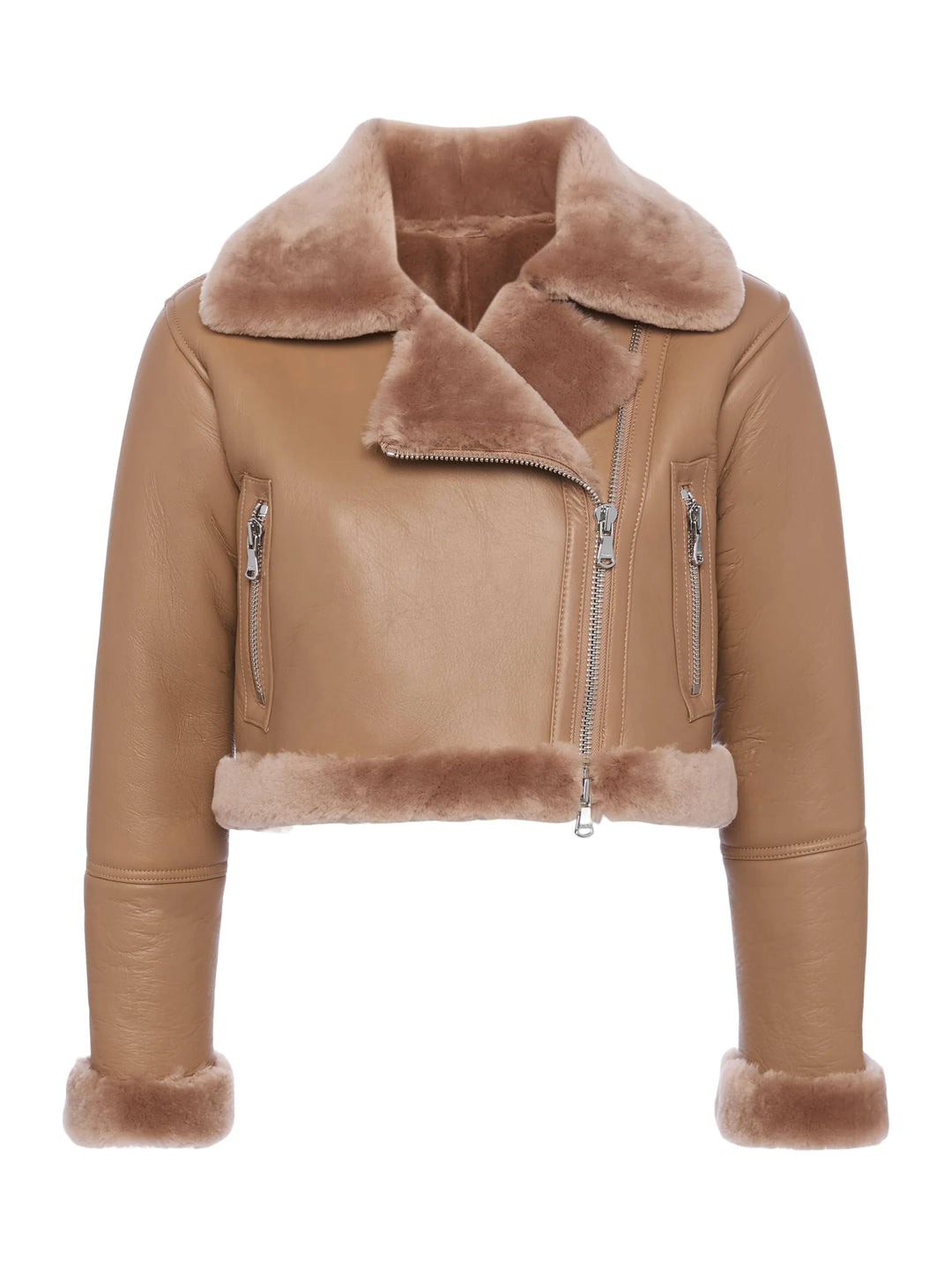 Pike Shearling Leather Jacket - More Colors Available