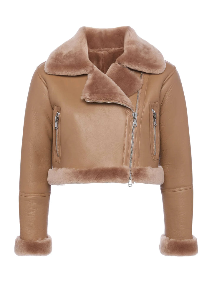 Pike Shearling Leather Jacket - More Colors Available