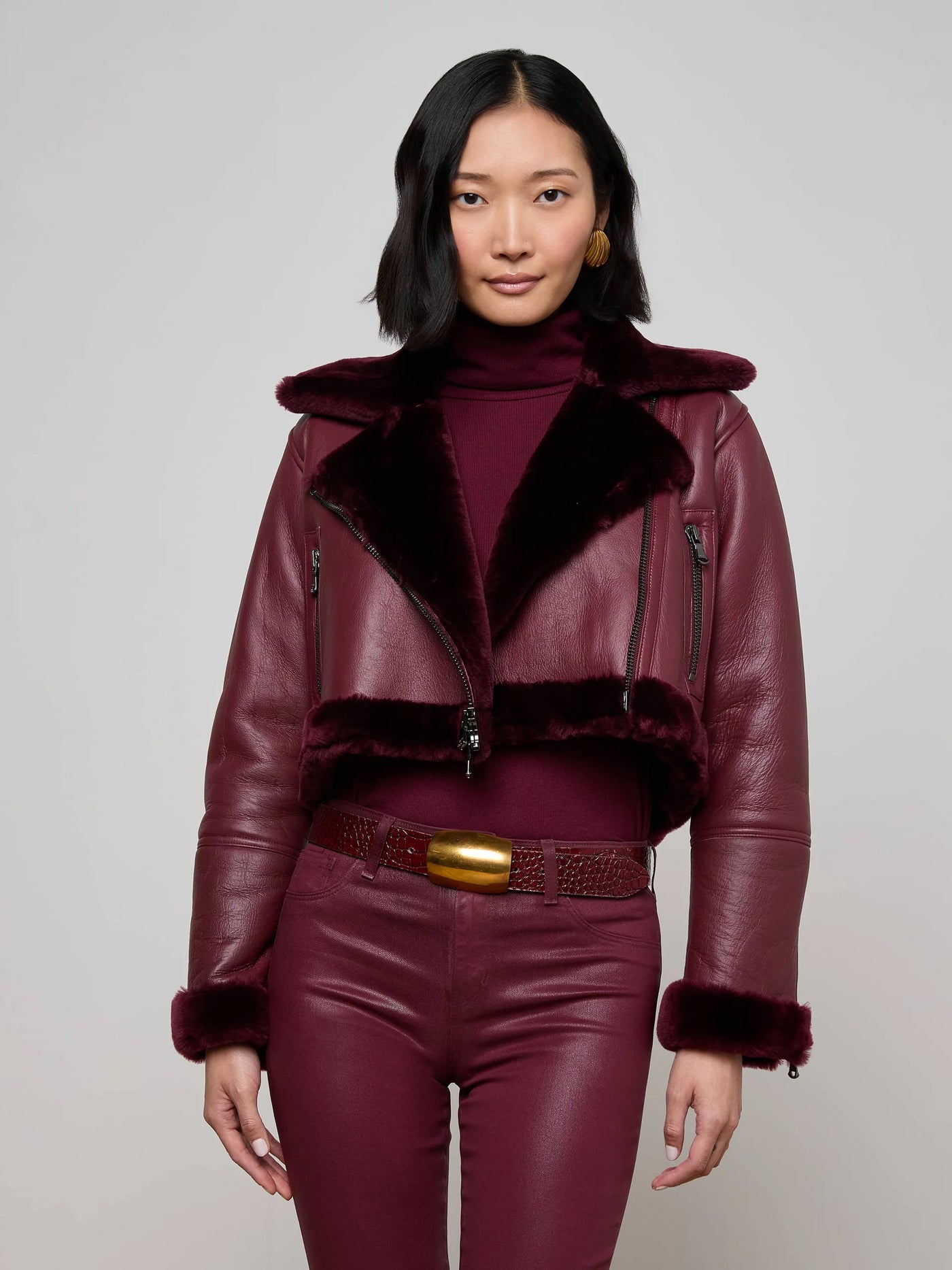 Pike Shearling Leather Jacket - More Colors Available