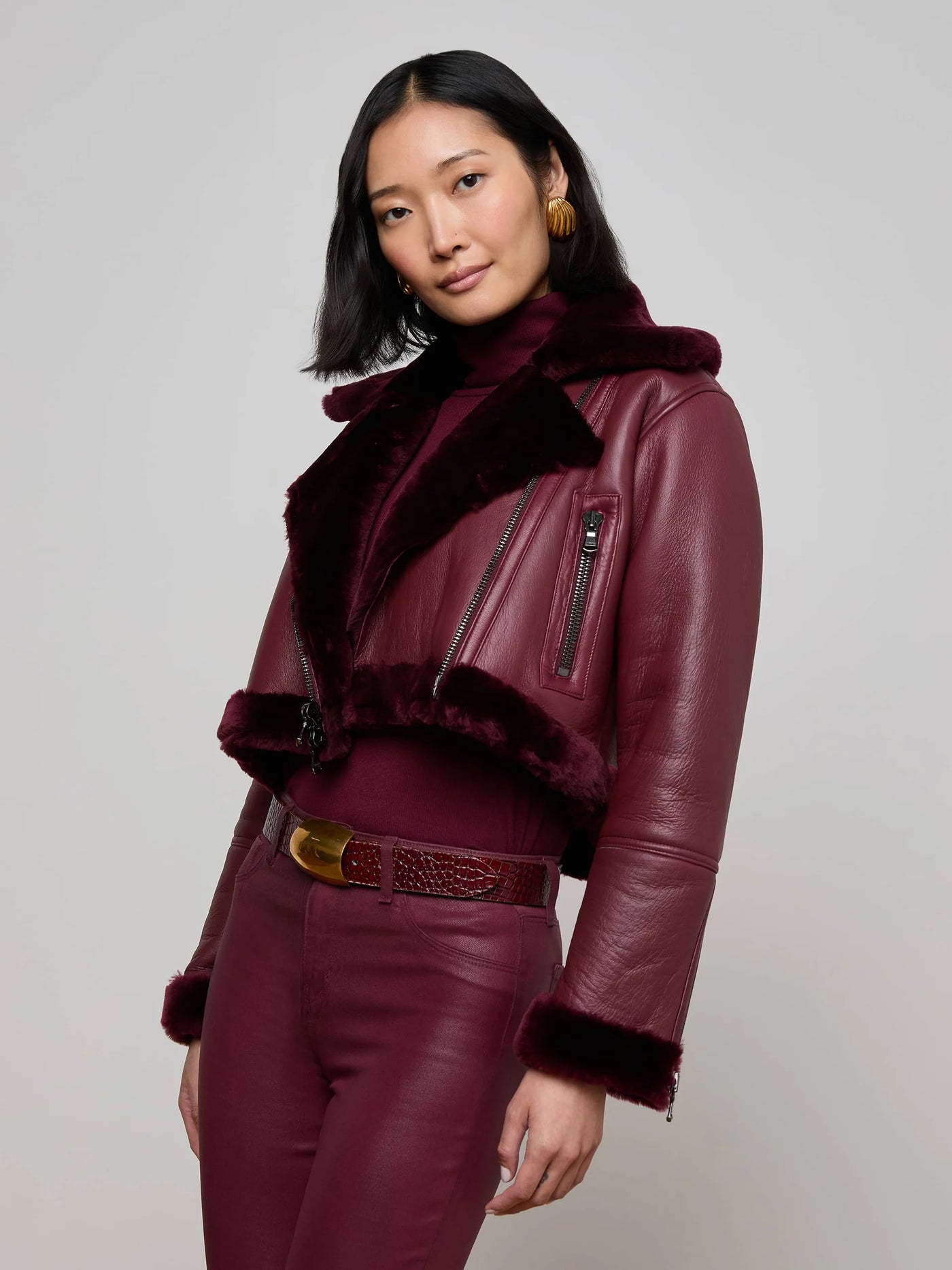 Pike Shearling Leather Jacket - More Colors Available