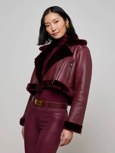 Pike Shearling Leather Jacket - More Colors Available