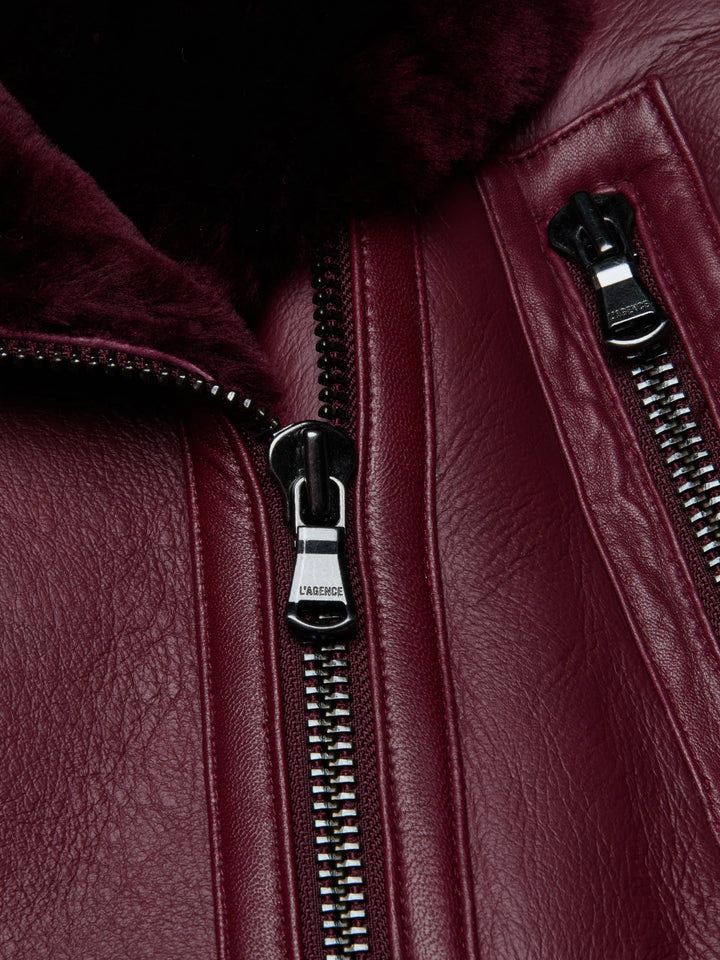 Pike Shearling Leather Jacket - More Colors Available