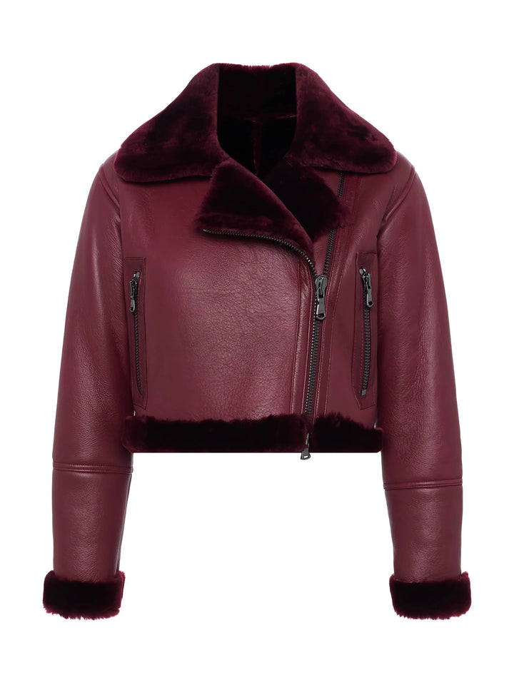 Pike Shearling Leather Jacket - More Colors Available