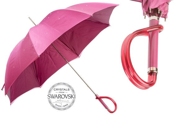 Pink Swarovski® Umbrella - Hot Pink
