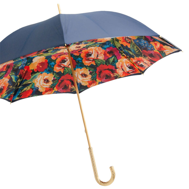 Blue Floral Umbrella - Blue Multi