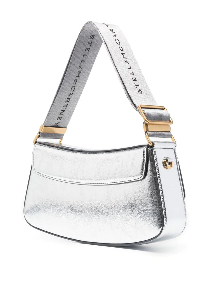 S-Wave Metallic Shoulder Bag - Silver