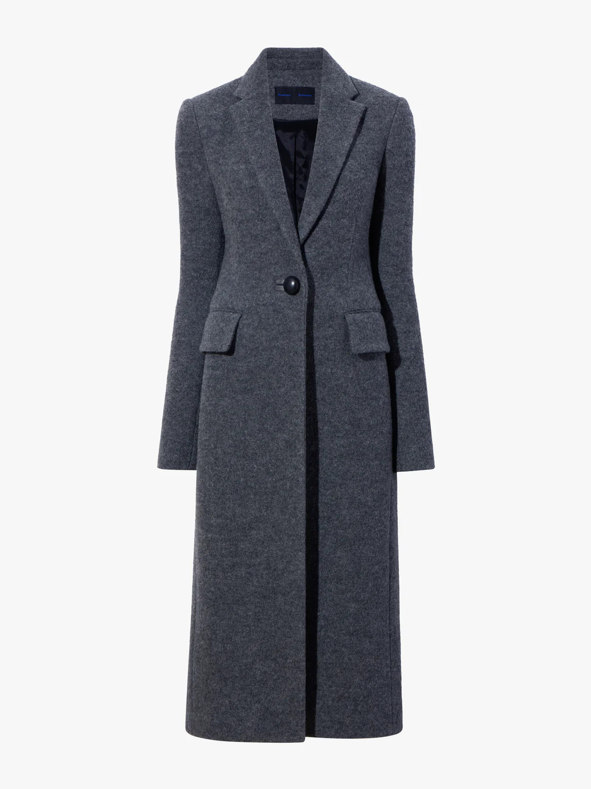 Wool Jersey Coat - Grey Melange