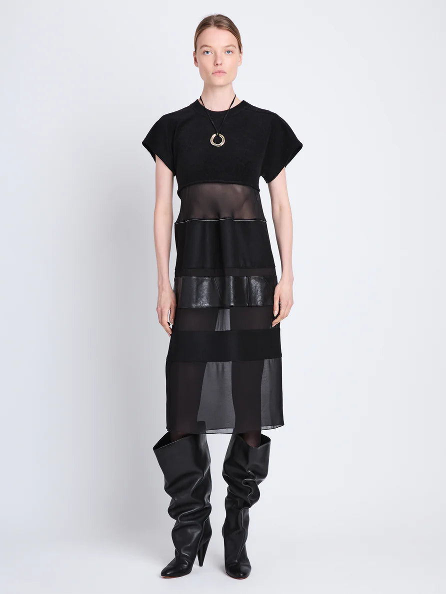 Multi Media Dress - Black