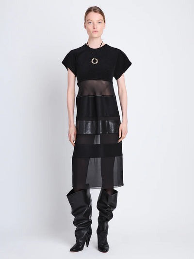 Multi Media Dress - Black