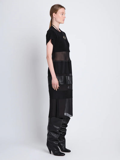 Multi Media Dress - Black