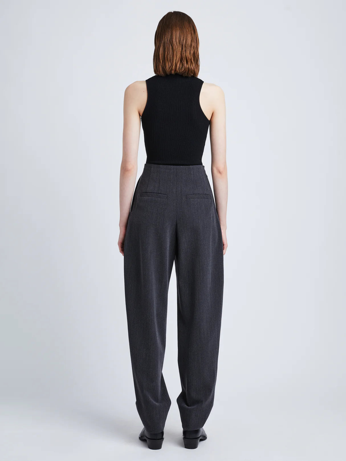Matte Viscose Knit Top - Black