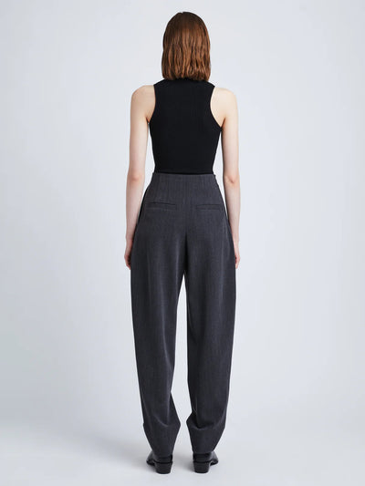 Matte Viscose Knit Top - Black