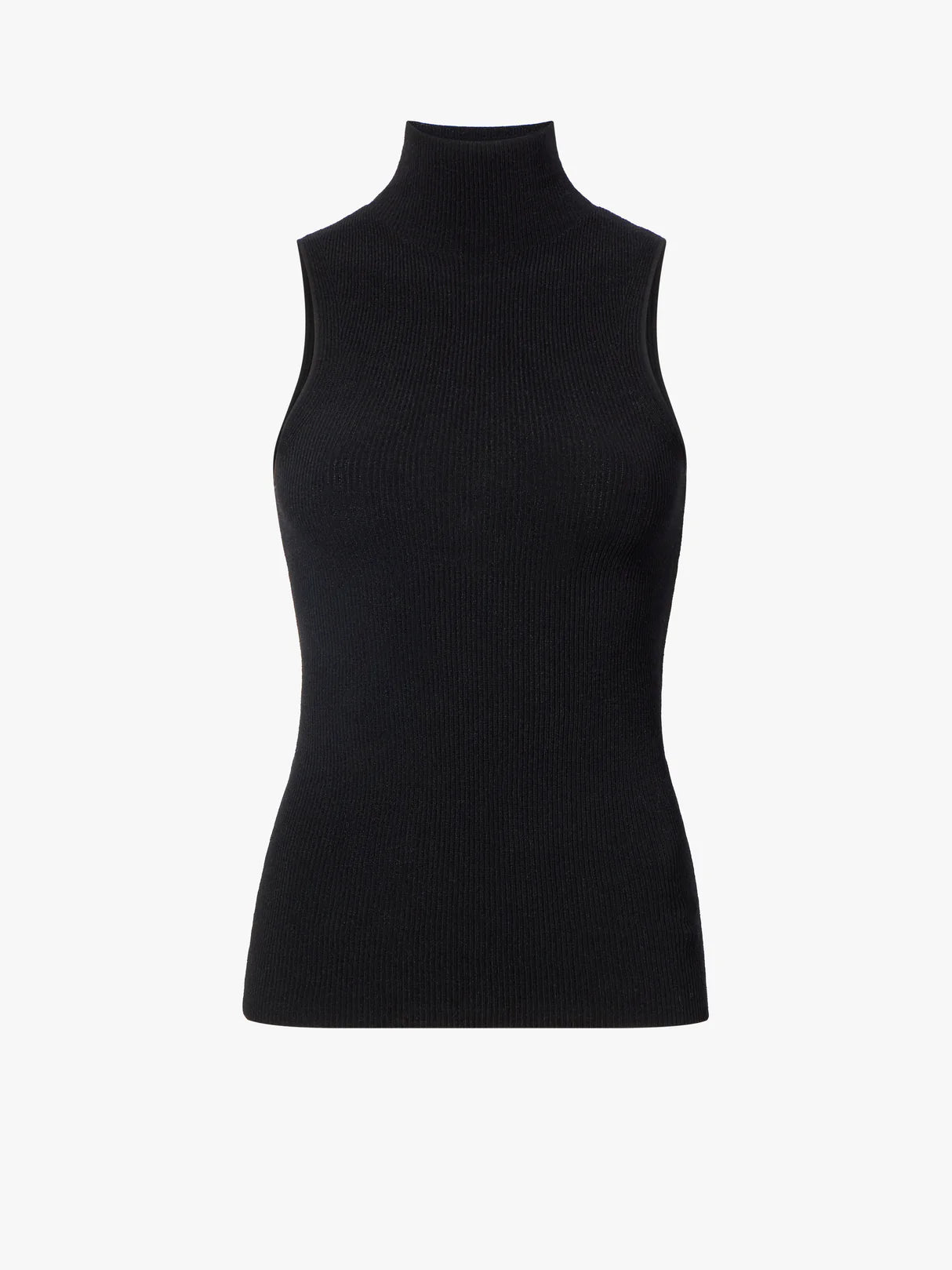Matte Viscose Knit Top - Black