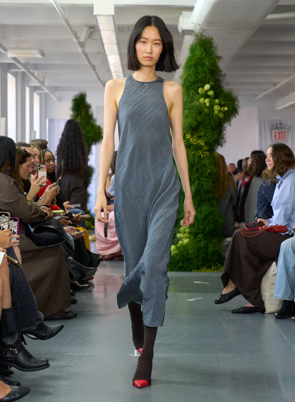 Crinkle Slip Midi Bias Dress - More Colors Available