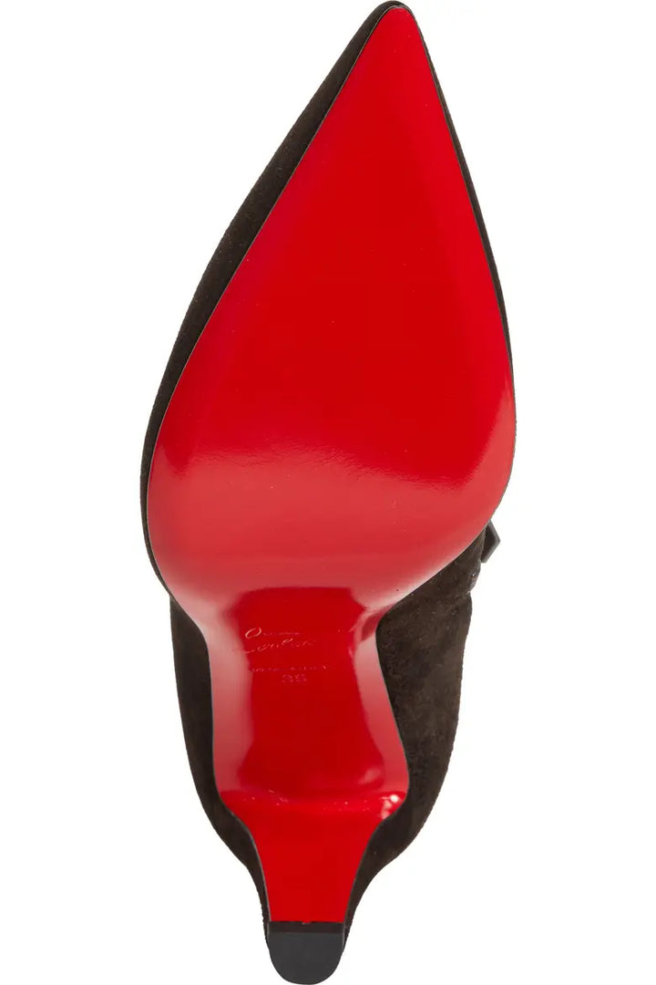 Vibella Pointed Toe Booty - Dark Brown