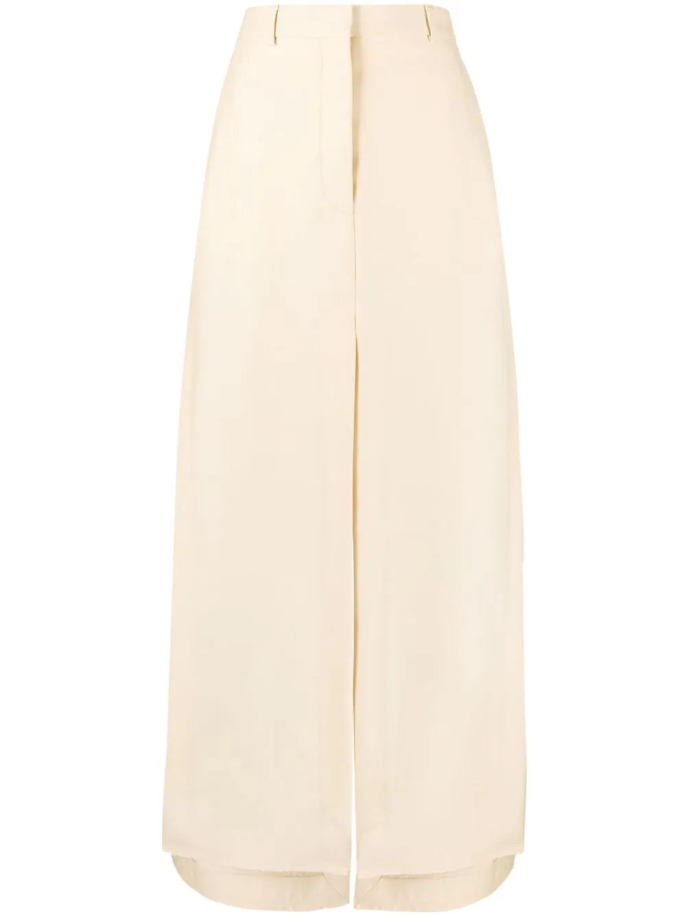 A-line slit maxi skirt - Beige