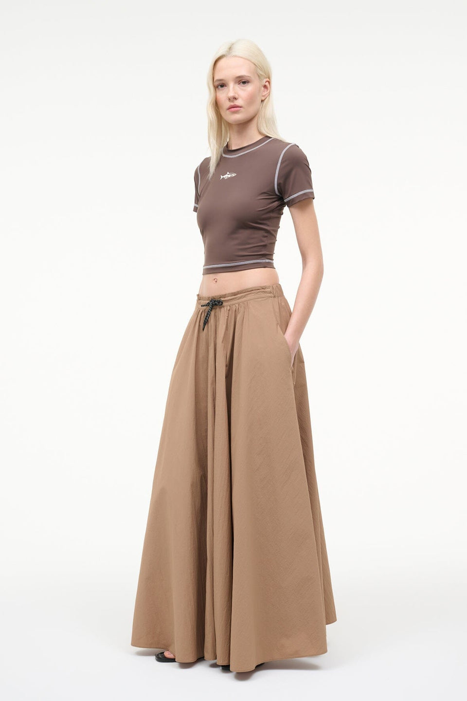 Eden Maxi Skirt - Tan