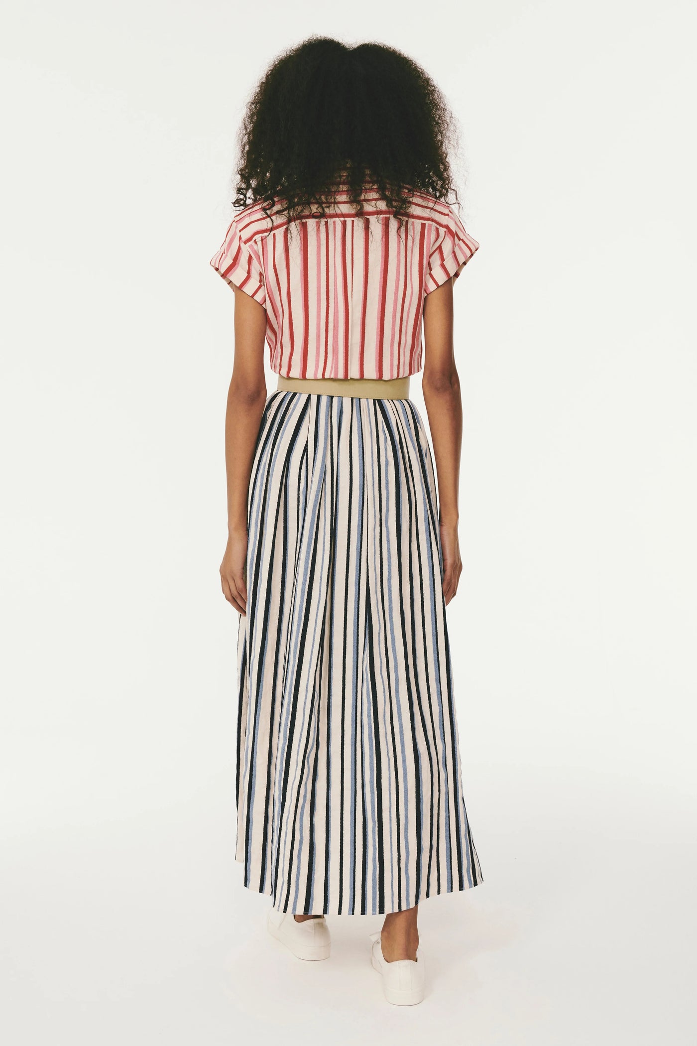 This Way That Way Dress - Blue Stripe