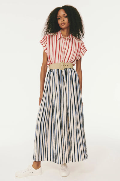 This Way That Way Dress - Blue Stripe