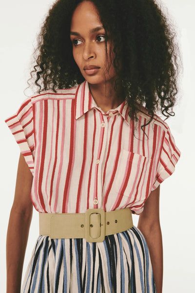 This Way That Way Dress - Blue Stripe