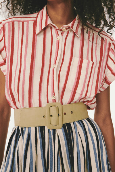This Way That Way Dress - Blue Stripe