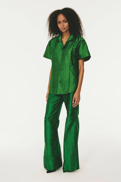 Full Length Flare Pant - Emerald