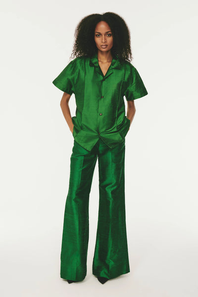 Full Length Flare Pant - Emerald