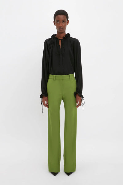 Tailored Straight Leg Trouser - Serpent Green