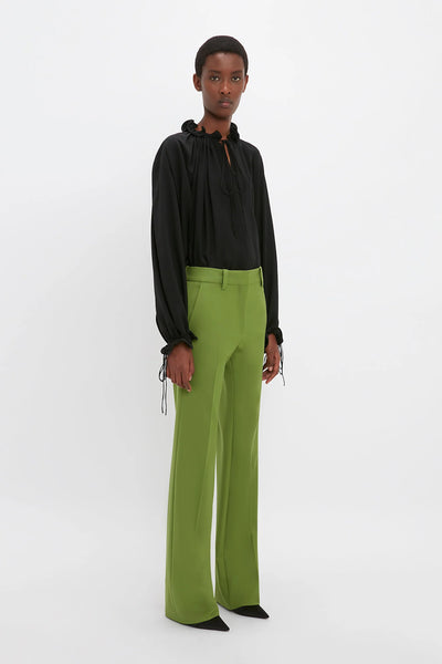 Tailored Straight Leg Trouser - Serpent Green