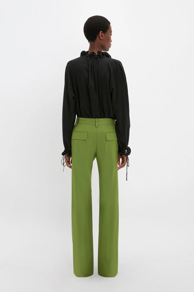 Tailored Straight Leg Trouser - Serpent Green